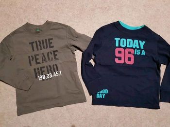 Lot de 2 tee shirts manches longues garçon 4ans