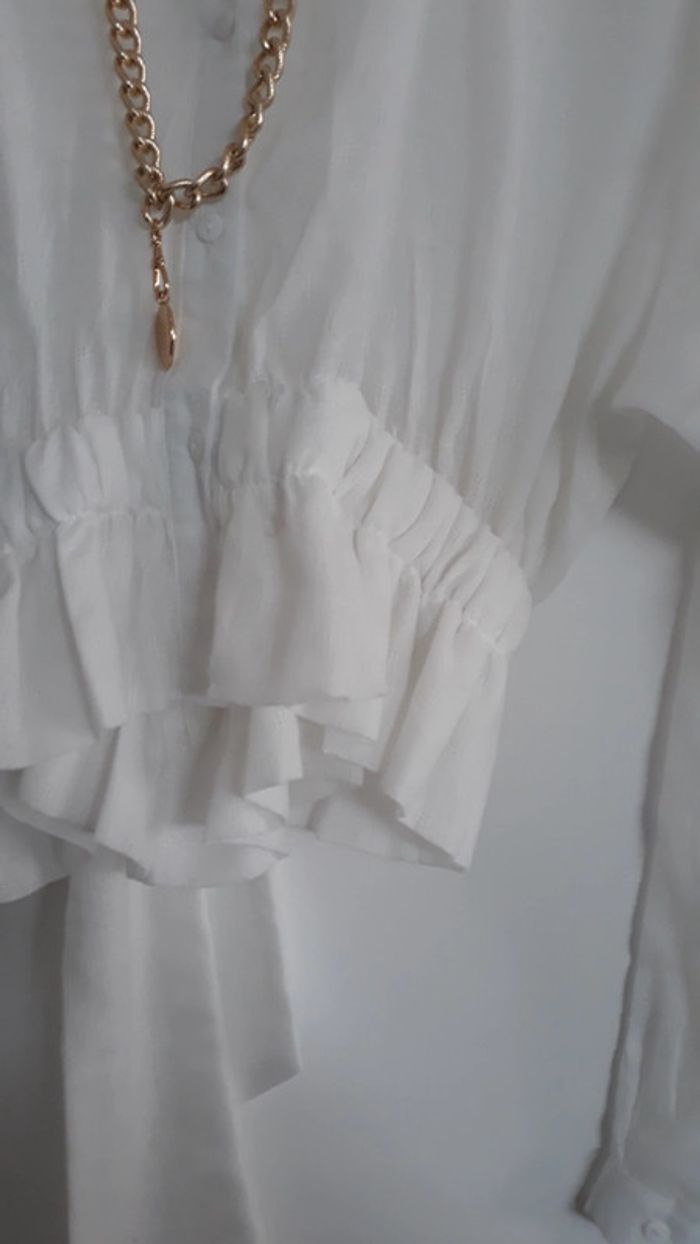 Chemisier court en voile de coton - photo numéro 2