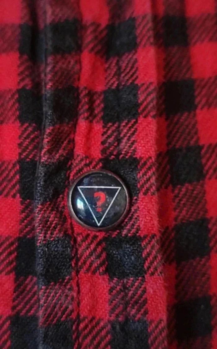 chemise Guess à carreaux tartan manches longues fille ado 12 ans - photo numéro 8