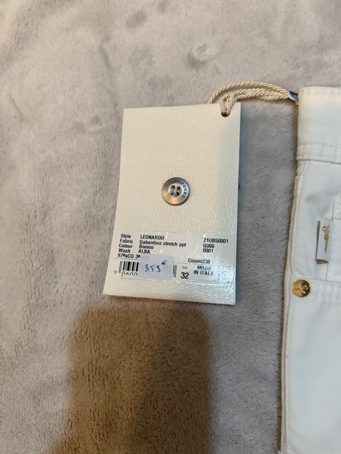 Tramarossa - Jean d'été slim, Blanc, taille 32 - photo numéro 3
