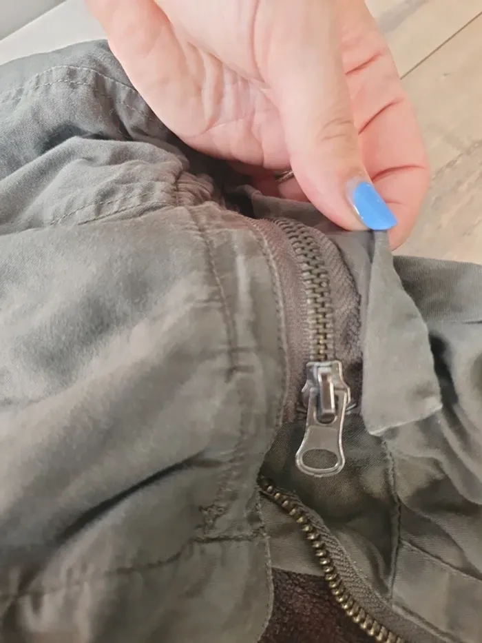 Veste kaki à capuche - photo numéro 5