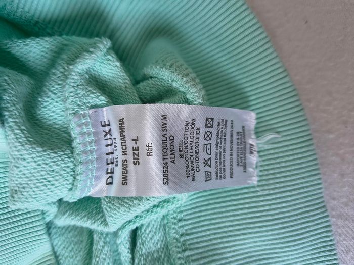 Sweat capuche Deeluxe homme vert amande Tequila taille L - photo numéro 7