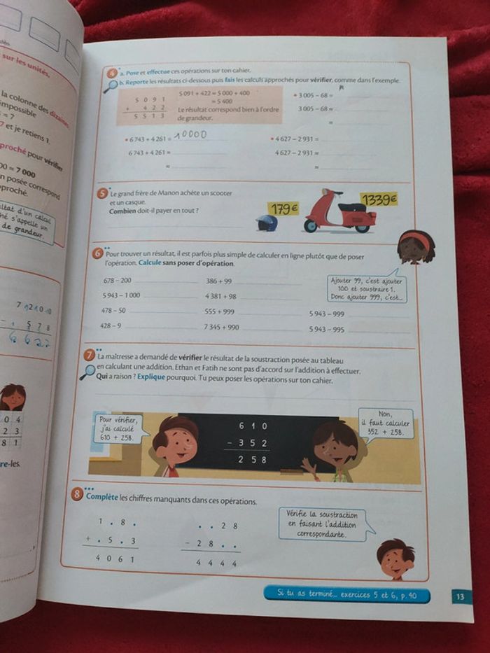 Cahier d'exercices maths CM2 - photo numéro 6