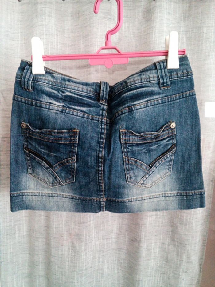 Jupe en jean courte Jennifer - photo numéro 3