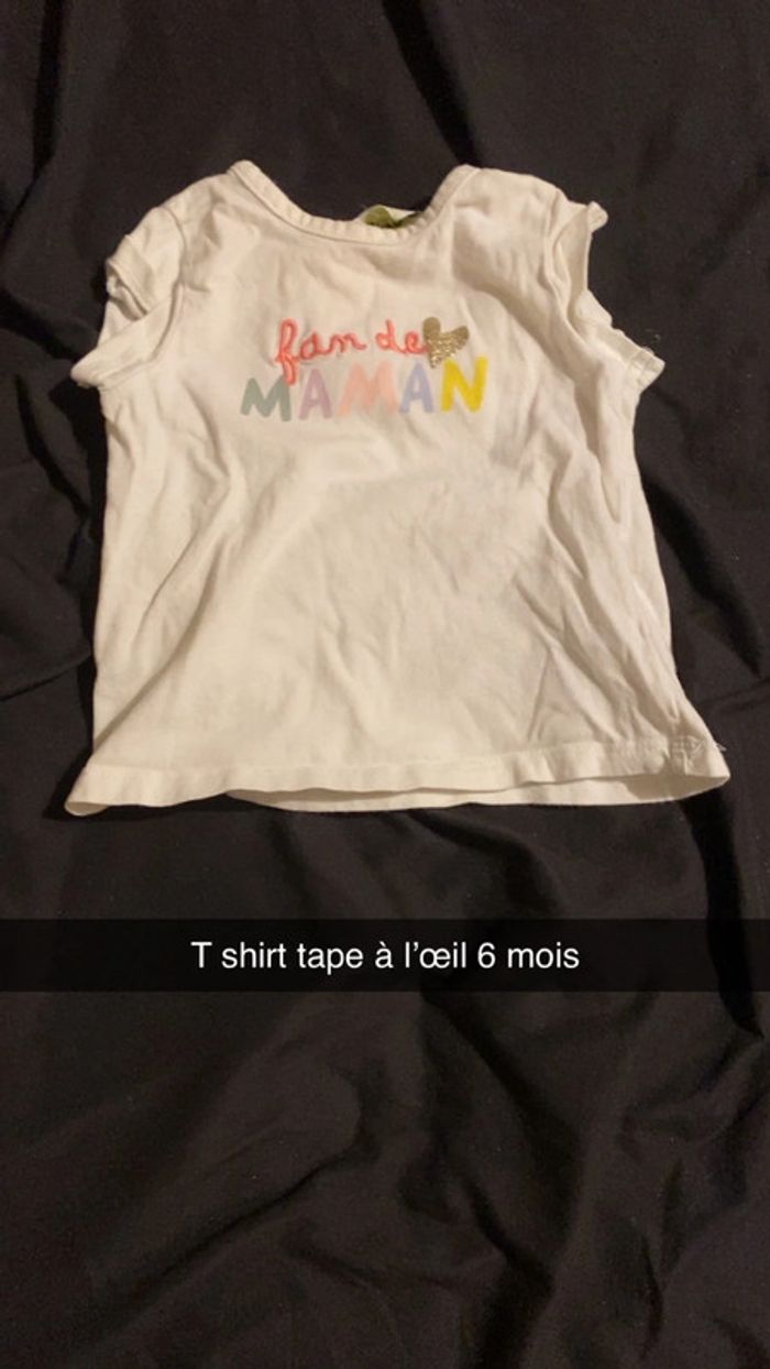 T shirt manche court tape à l’œil 6 mois
