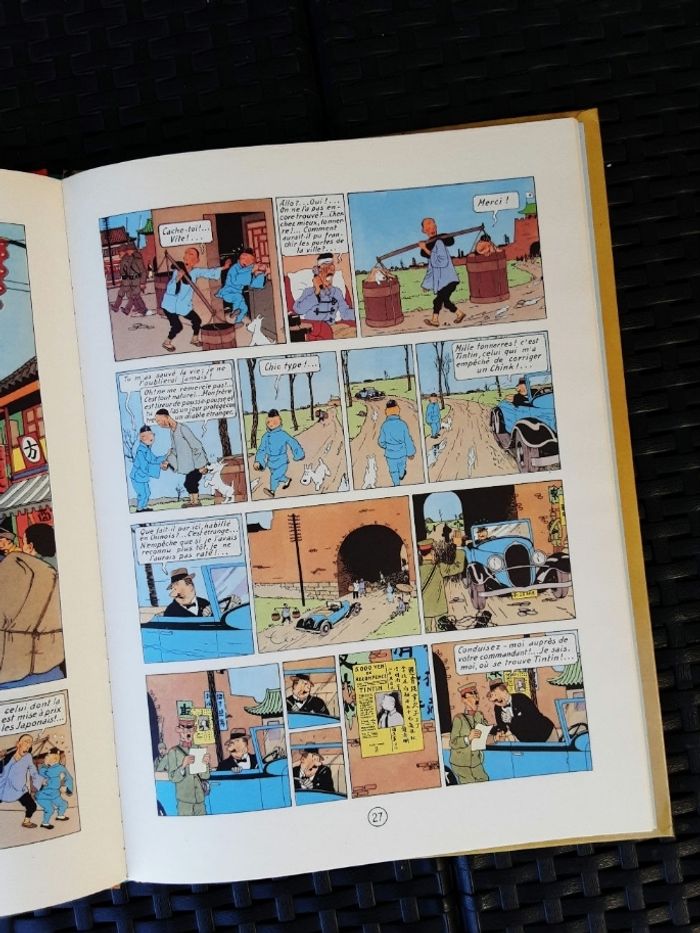 Bd herge les aventures de tintin le lotus bleu édition de casterman année 1999 - photo numéro 8