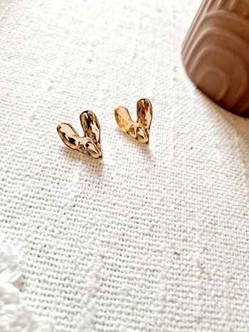 Boucle d'oreilles acier inoxydable neuve