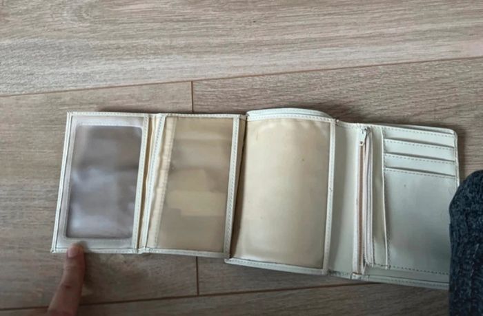 Portefeuille noir et crème - photo numéro 4