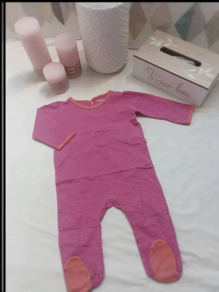 Grenouillère coton Tape à l'œil fille 9 mois