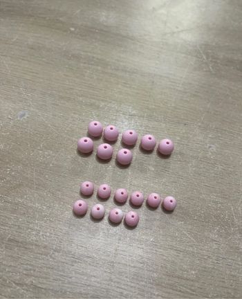 Perle silicone rose clair