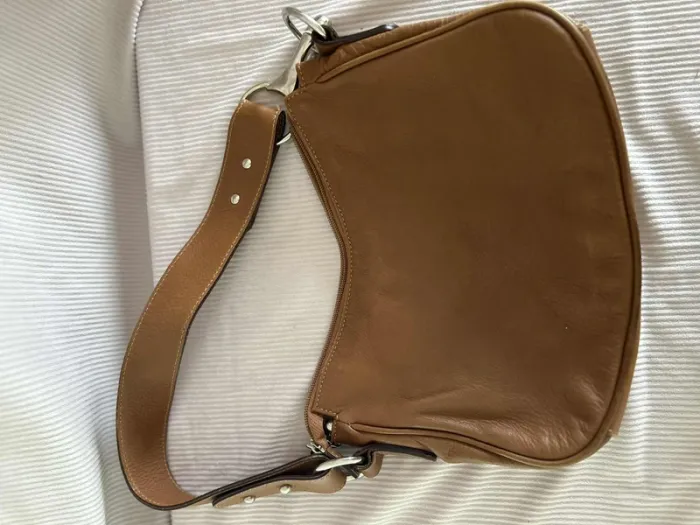 Sac bandoulière cuir camel Salamander – bon état - photo numéro 2