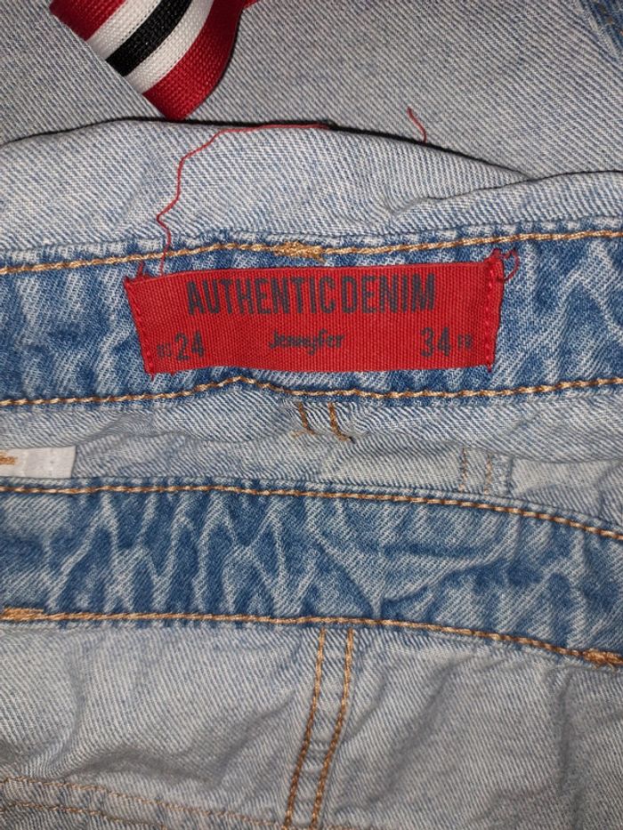 Short salopette bretelle réglable à rayures - photo numéro 4