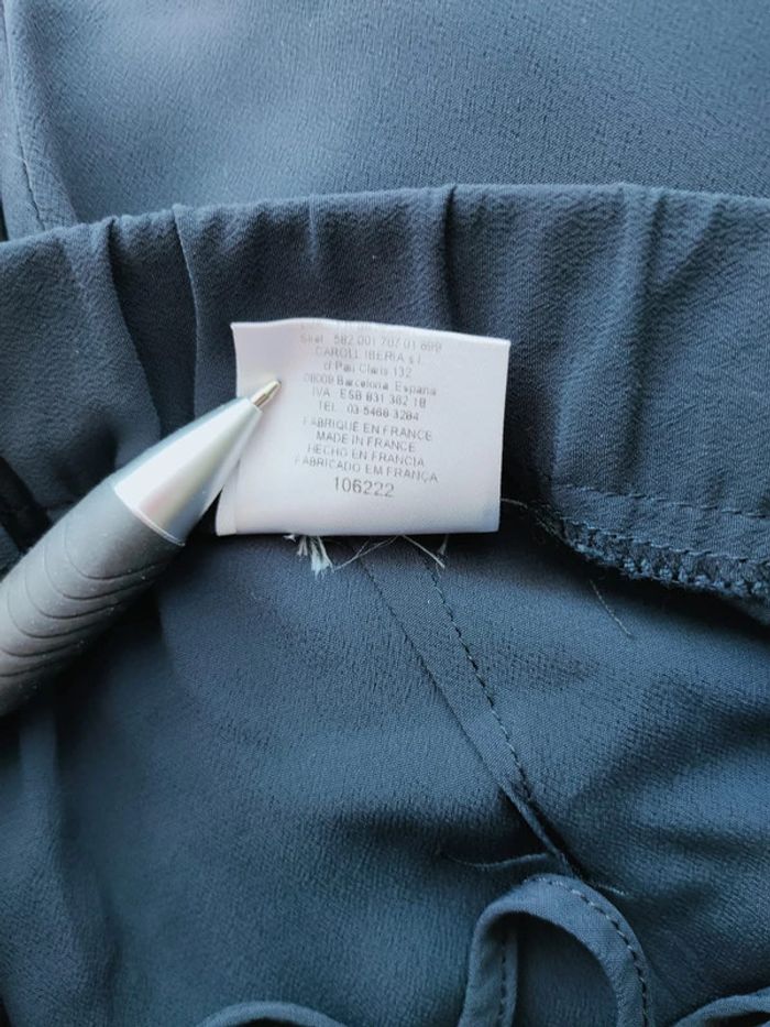 Pantalon Caroll Bleu Marine Taille 36 – 100% Viscose, Confort et Élégance ! - photo numéro 4