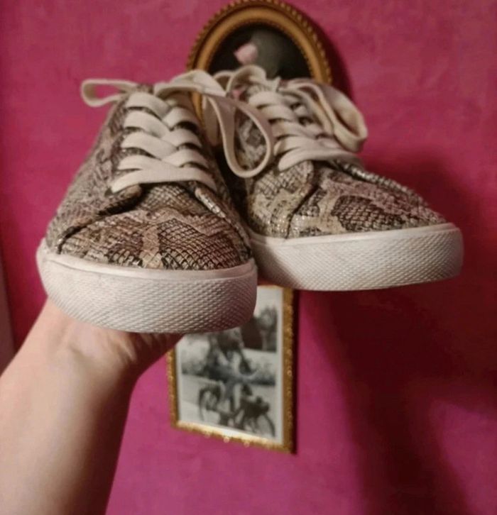 Baskets/sneakers de ville femme motif python Gémo taille 40 - photo numéro 9