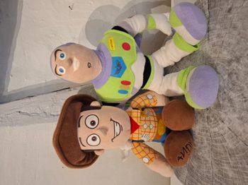 Peluches Shérif Woody et Buzz l’Eclair - Toy Story