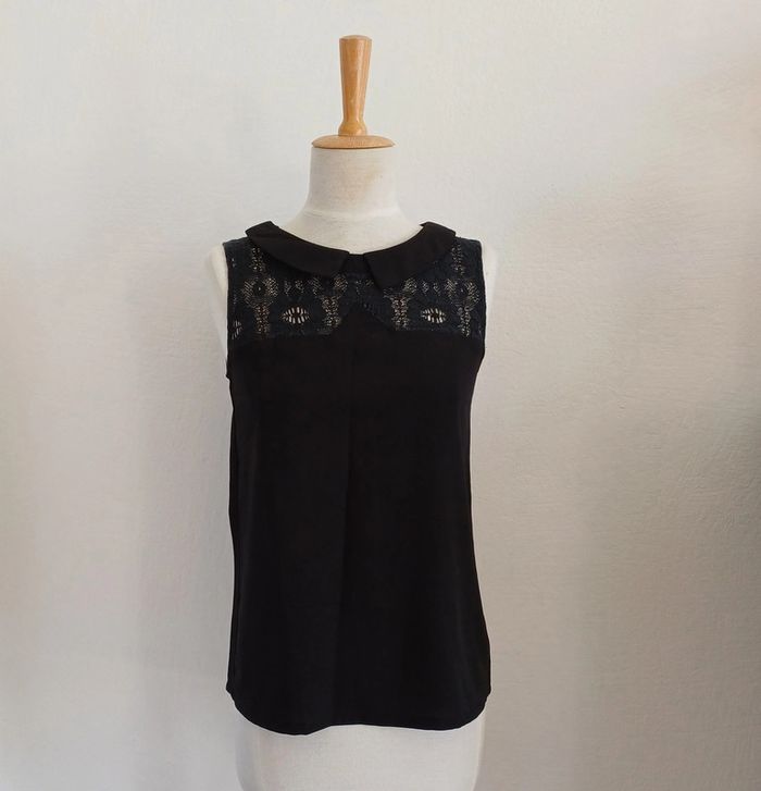 Haut noir Color Block taille S - photo numéro 8