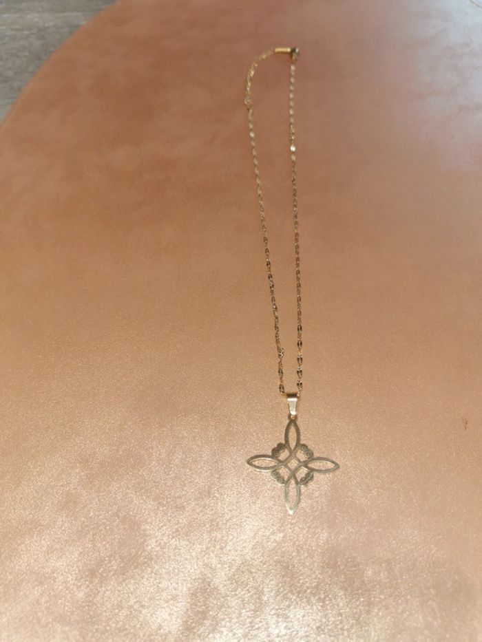 Collier et pendentif spirituel noeud de sorcière - photo numéro 3