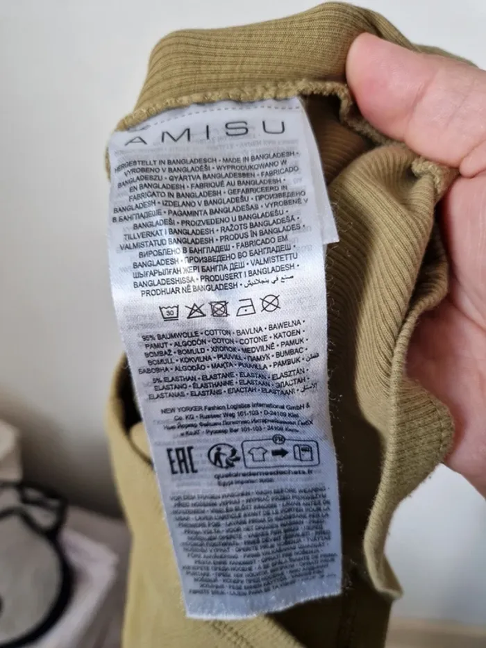 Robe tubes kaki près du corp taille 34 amisu - photo numéro 4