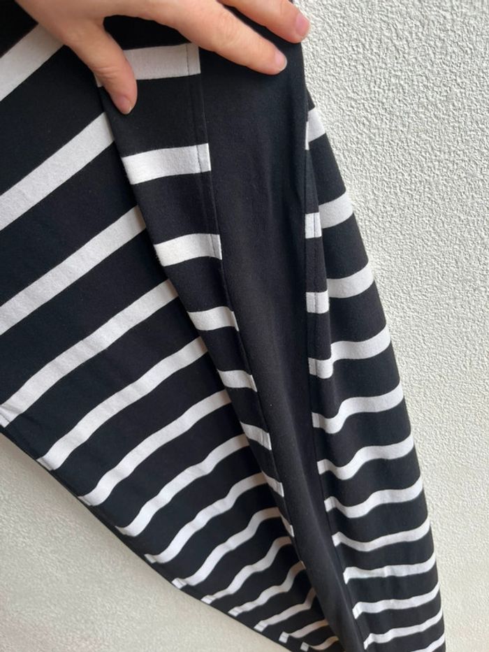 Robe longue rayée noir et blanc - photo numéro 4