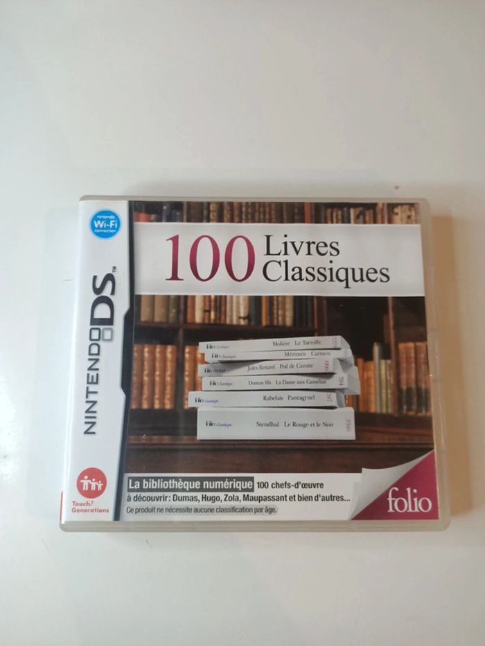 Jeu Nintendo DS 100 livres classiques