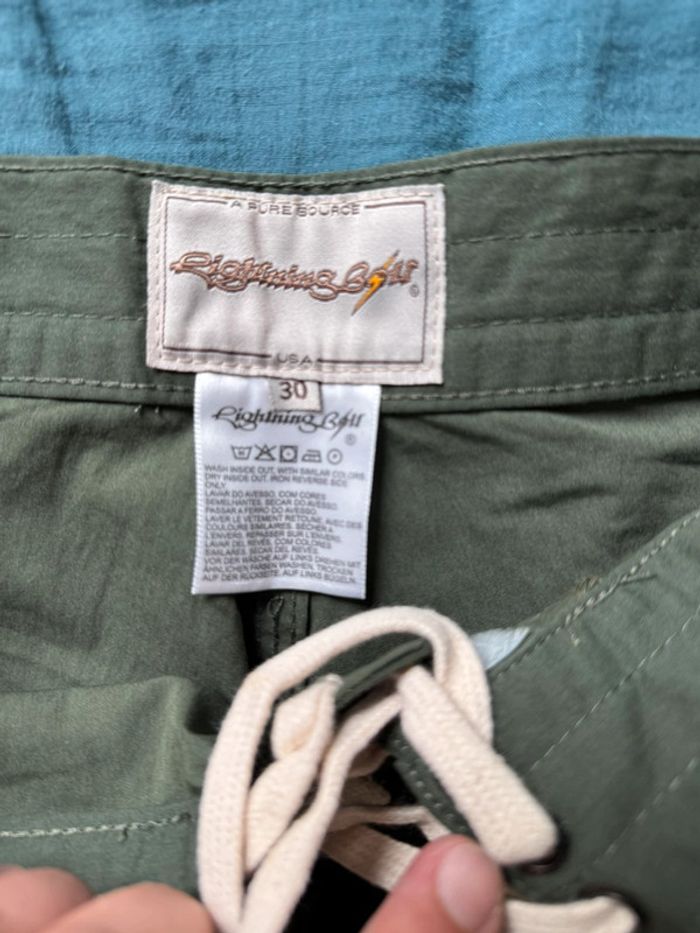 Short de bain Lightning Bolt kaki – Taille 30 - photo numéro 5