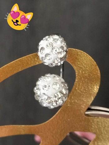 Paire de boucles d'oreilles strass