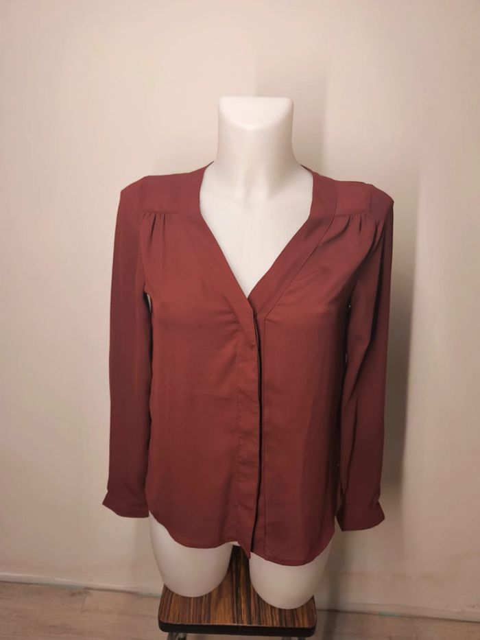 Chemise Vero Moda Femme Taille XS Bordeaux