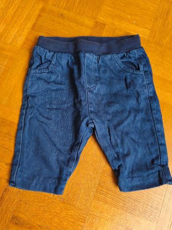 Pantalon jean 6 mois Jacadi garçon avec poche et taille élastique