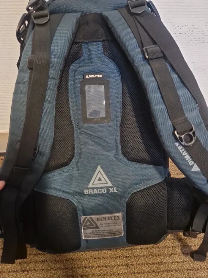 Sac Dimatex Braco XL bleu et noir 40L - photo numéro 11
