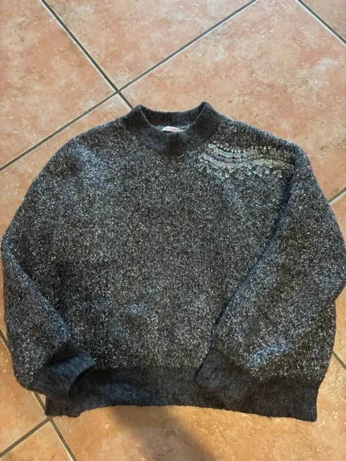 Pull à paillettes camaïeu