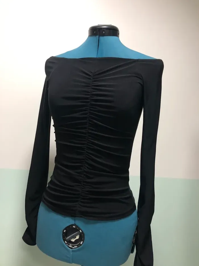 Pull léger noir Cécilia taille S Y2K vintage rétro - photo numéro 8