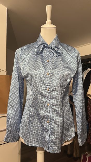 Chemise satinée à motifs géométriques Freesia T38