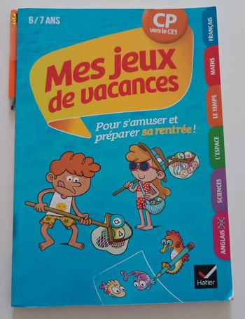 Cahier jeux de vacances CP vers CE1