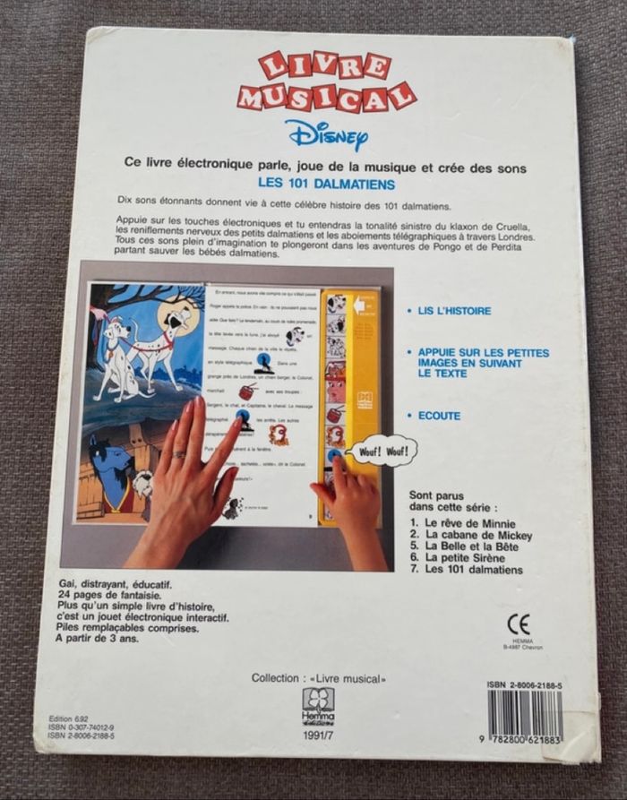 Livre musical Les 101 dalmatiens - photo numéro 2