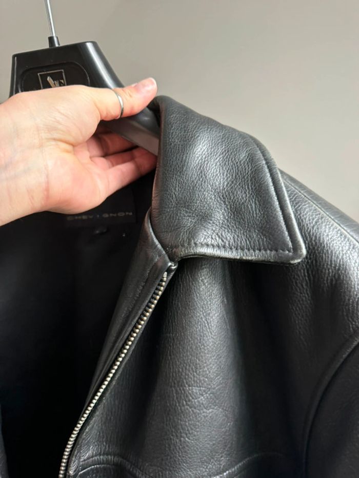 Manteau cuir chevignon L - photo numéro 13