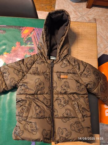 Doudoune hiver roi lion