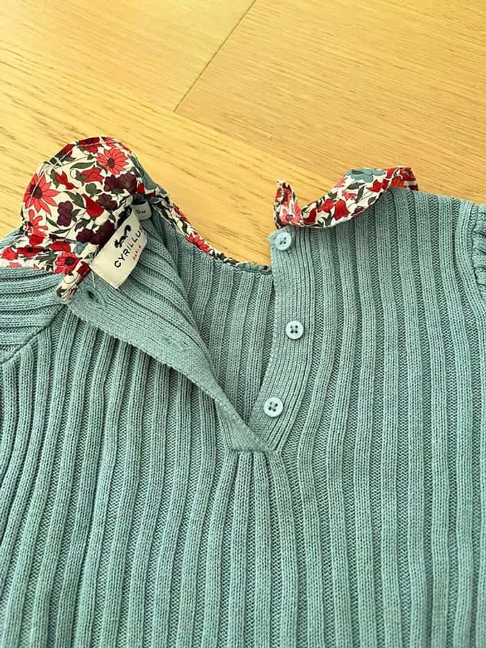 Pull fin col Liberty Cyrillus 9 mois - photo numéro 3