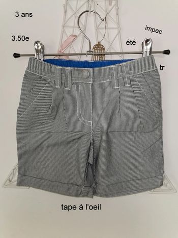Short à rayures tape à l'œil