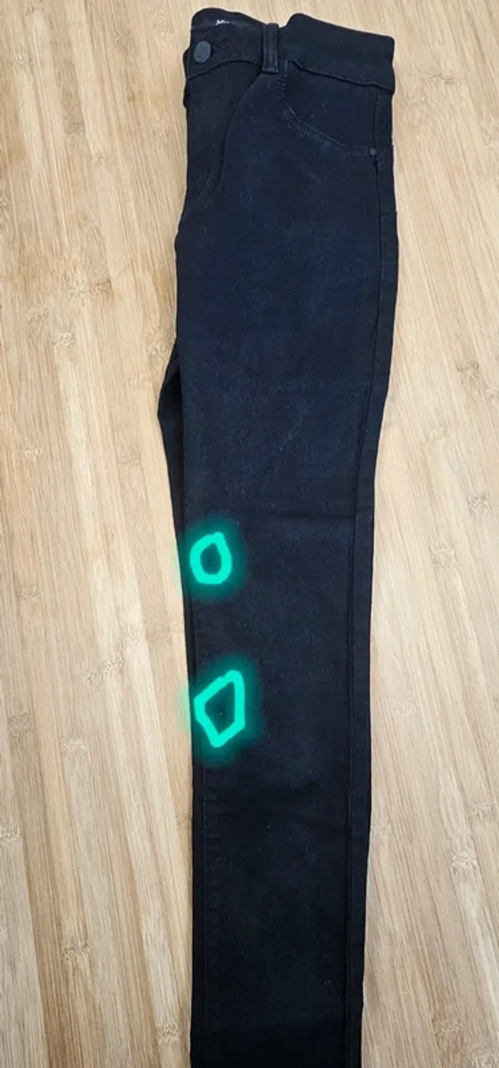 Jeans strass Mila premium noir T:40/L - photo numéro 7