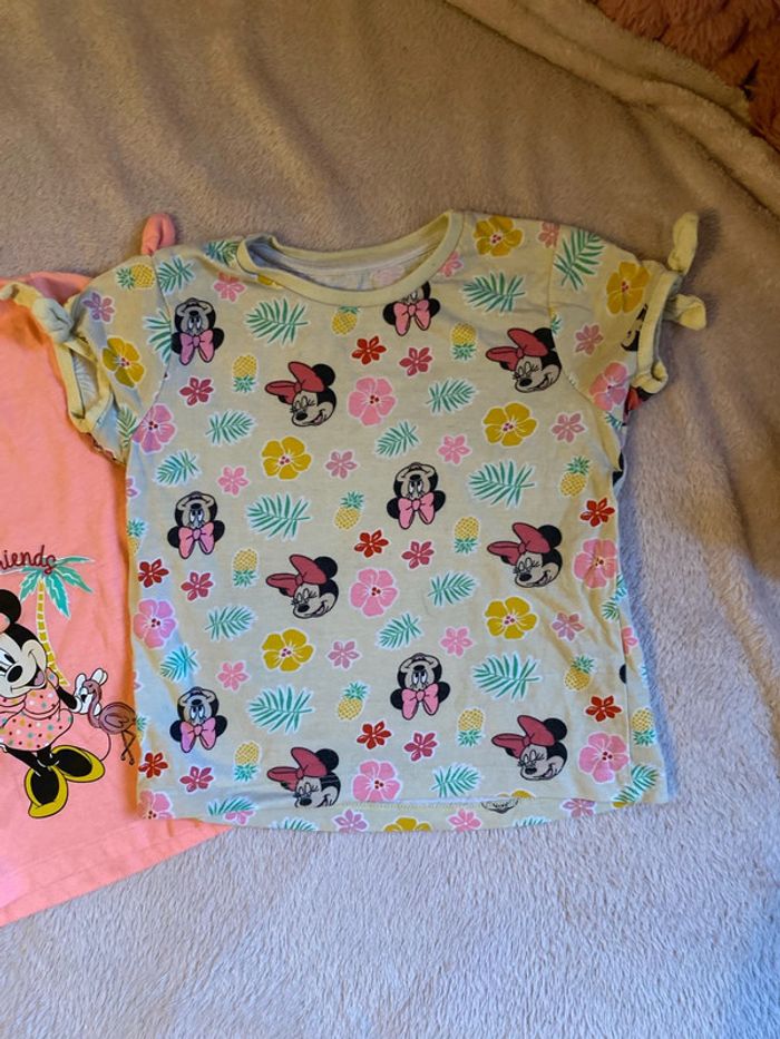 Lot de 2 t-shirt minnie 18-24 mois 92 cm - photo numéro 2