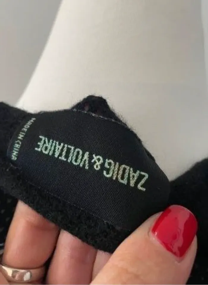 Zadig et Voltaire, pull, sans manches en laine, mérinos femme, taille S - photo numéro 3