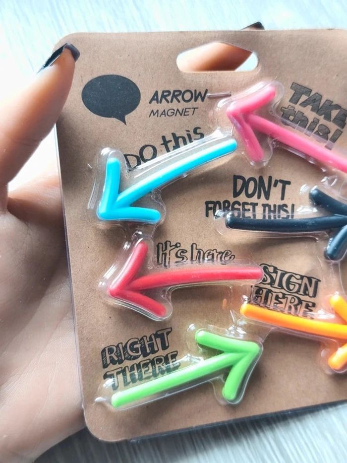 Lot de 6 aimants en forme de flèche - photo numéro 3