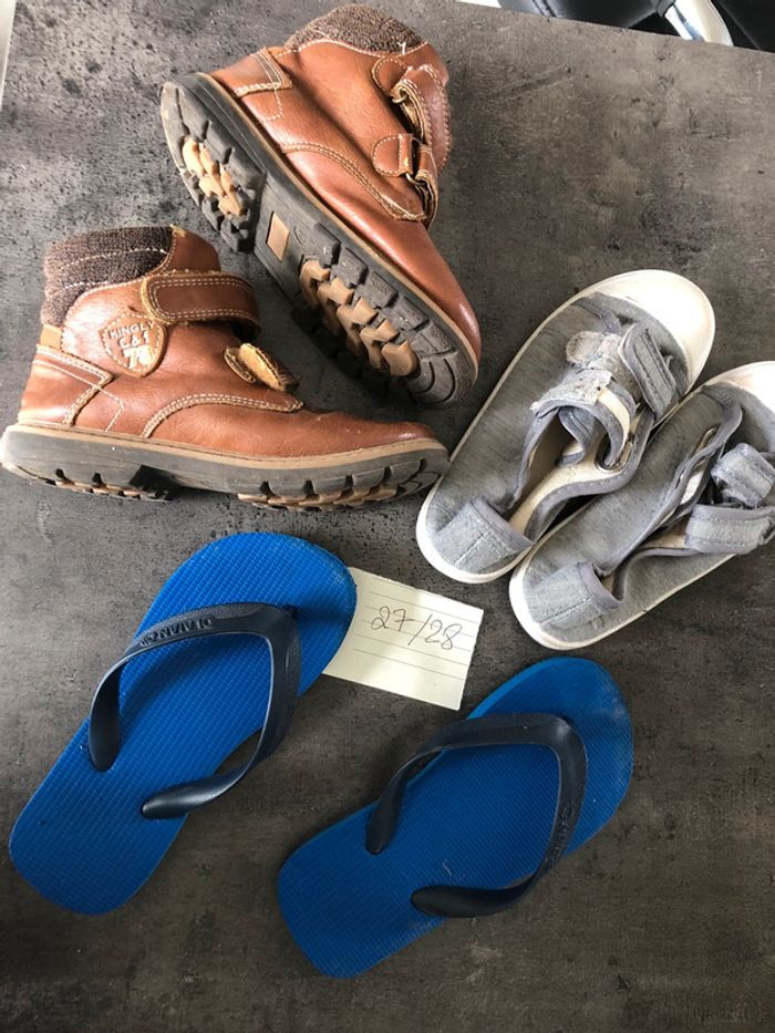 Lot chaussures garçon 27 - photo numéro 2