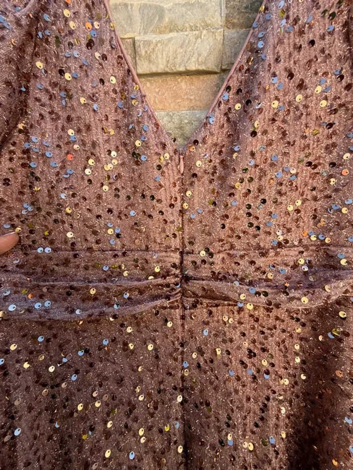 Robe de soirée longue à sequins - photo numéro 6