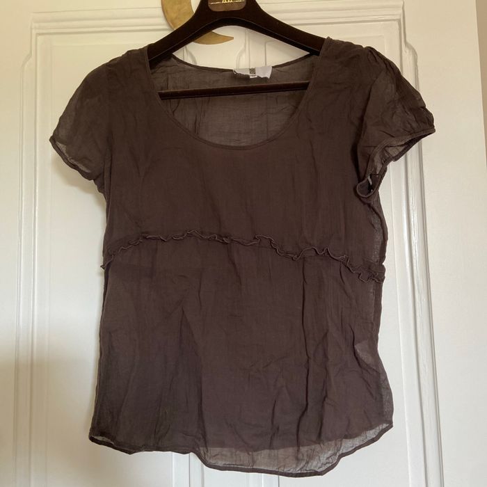 Tee shirt leger marron