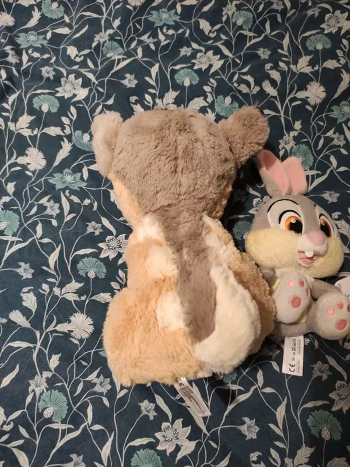 Lot de 2 Très belles peluches Disney Bambi et panpan neuve avec étiquette - photo numéro 3