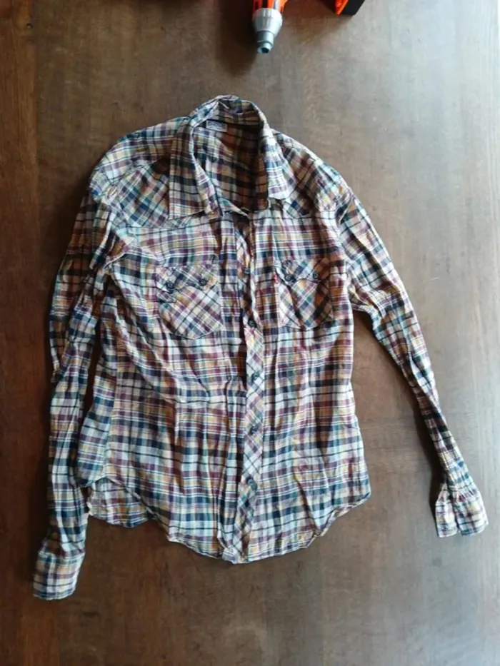 Chemise à carreaux levis M 38