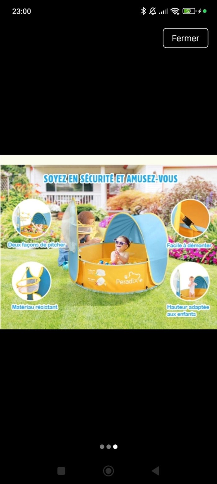 Tente uv et jeux - photo numéro 2