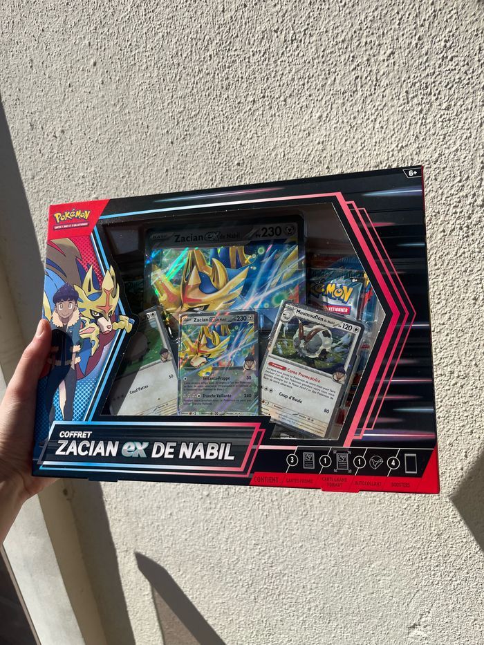 coffret pokémon zacian ex de nabil