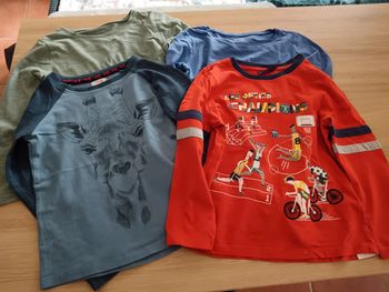 Lot de 4 t shirt (sergent major, republic of kid, Kiabi) 5 ans
